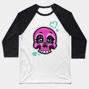 Sleepy skull Baseball T-Shirt